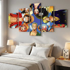 Tableau One Piece Luffy Zoro Nami Sanji et Chopper