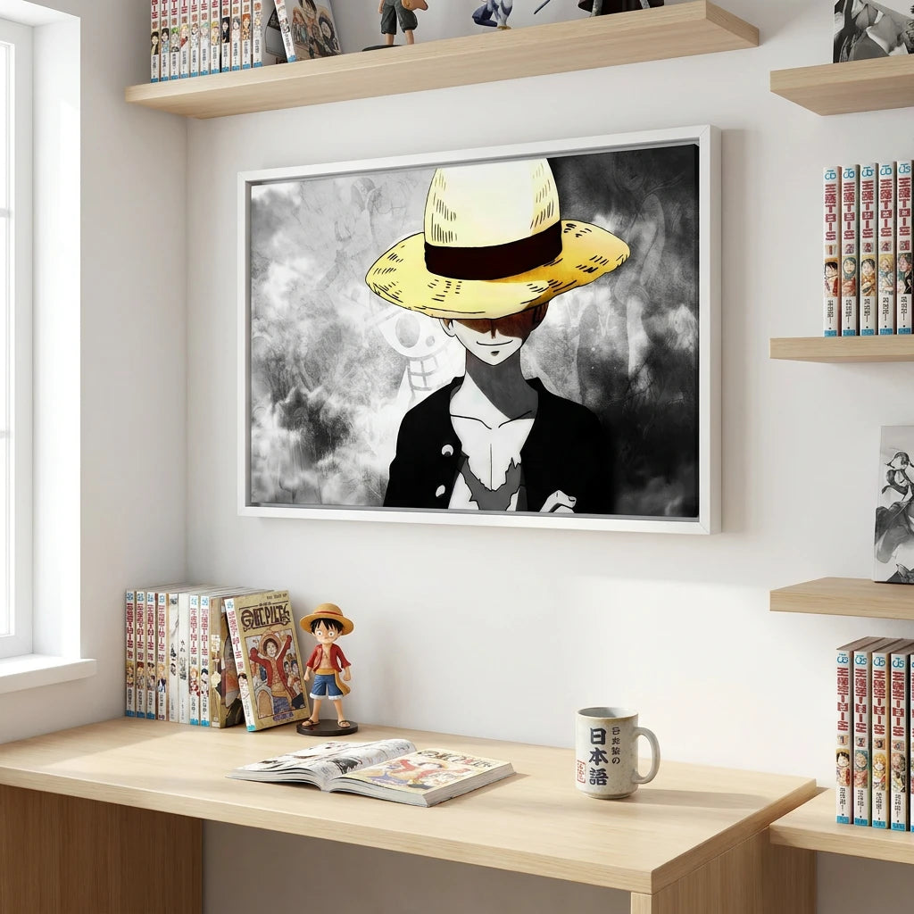 Tableau One Piece Monkey D Luffy style artistique moderne