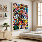 Tableau One Piece coloré pour fan d’anime et manga