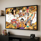 Tableau One Piece équipage au trésor doré