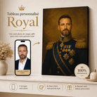 Tableau Personnalisé Général Impérial – portrait militaire royal créé à partir de votre photo
