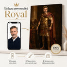 Tableau Personnalisé Général Romain – portrait sur mesure inspiré de la Rome antique