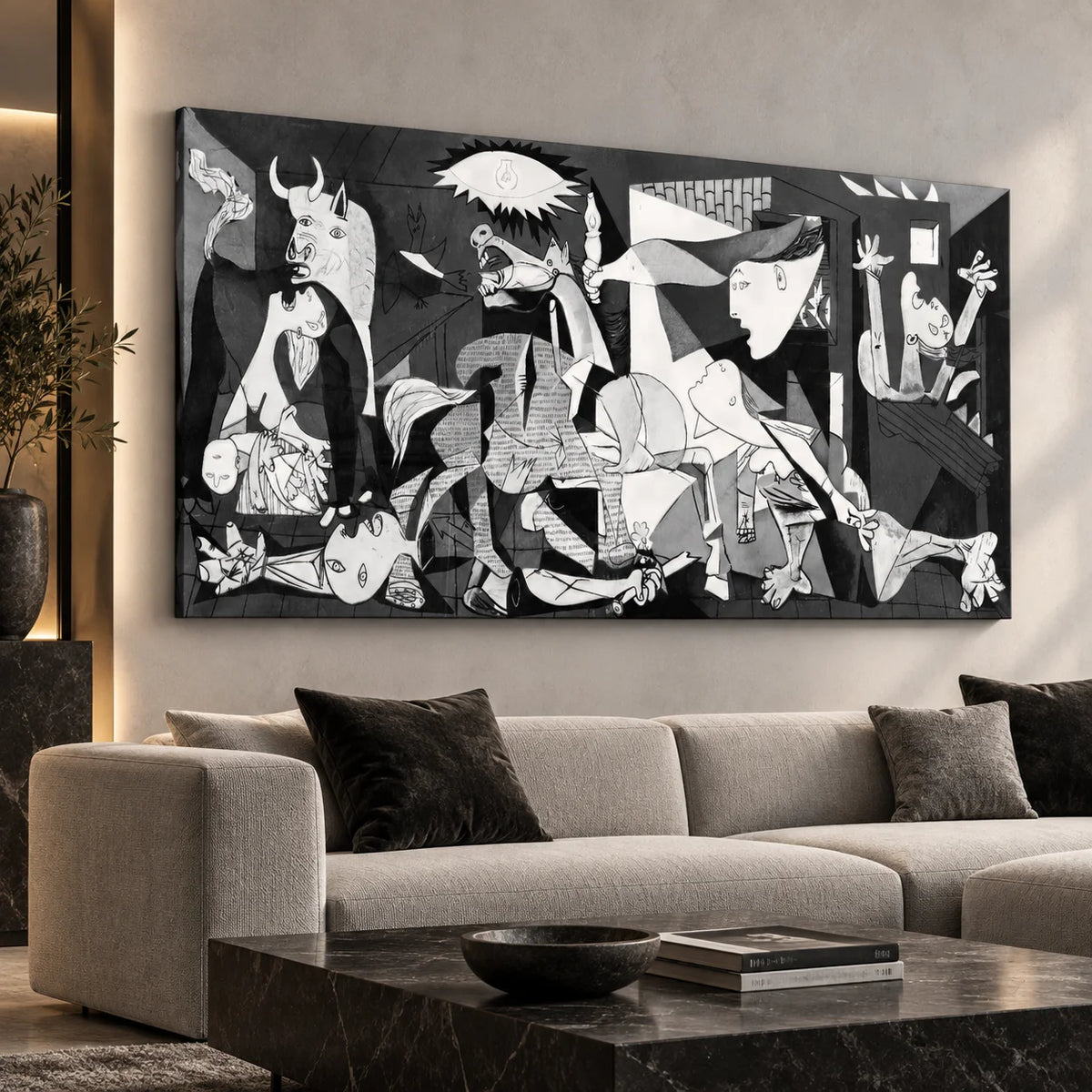 Tableau Picasso Guernica décoration murale cubiste