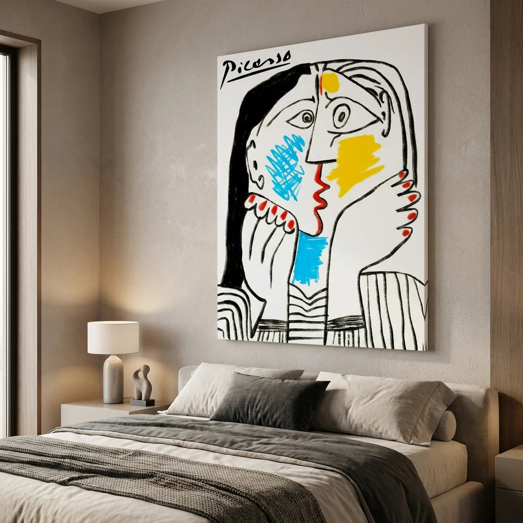 Tableau Picasso Le Baiser Abstrait