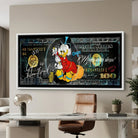 Tableau Picsou Dollars style street art luxe