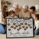 Tableau Prénoms Petits Enfants sur toile tendue sur châssis
