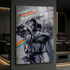 Tableau Retour vers le Futur style street art vintage