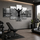 Tableau Rocky Balboa panoramique en plusieurs panneaux