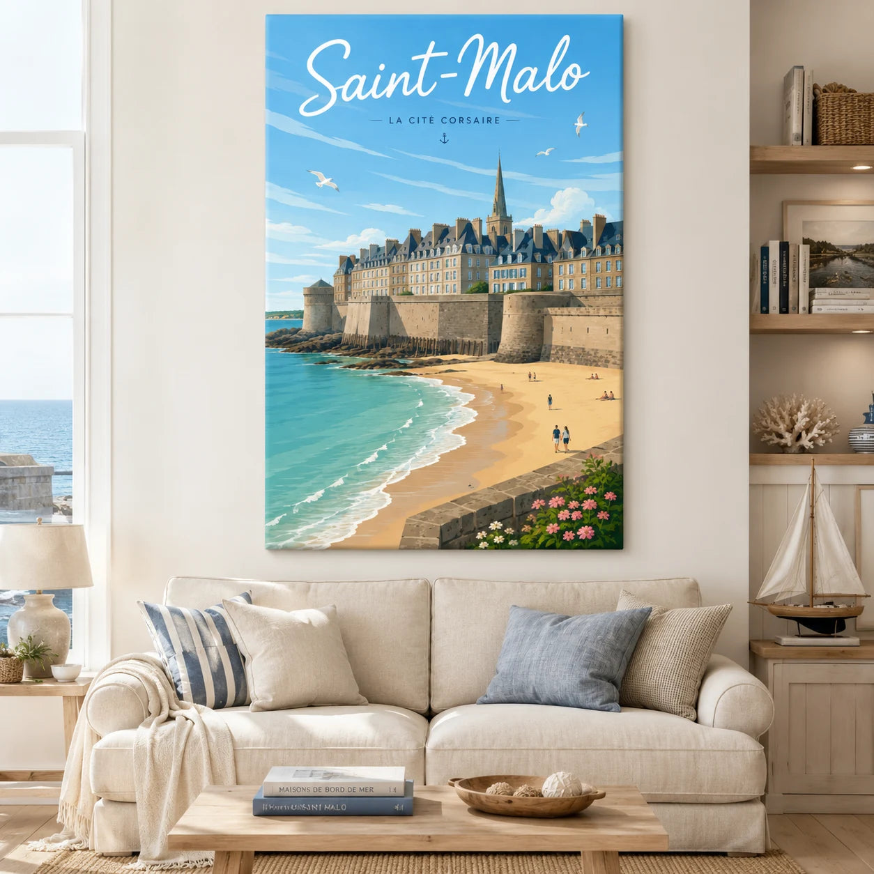 Tableau Saint-Malo Cité Corsaire décoration murale Bretagne
