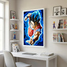 Tableau Sangoku avec cheveux bleus et noirs