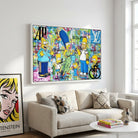 Tableau Simpson pop culture avec style fashion urbain