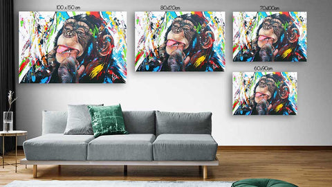 Tableau Singe Monkey Beauty