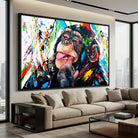 Tableau Singe Monkey Beauty street art moderne