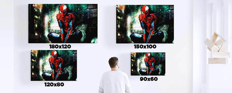Tableau Spiderman Art