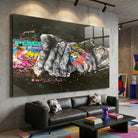 Tableau Street Art Les Mains Graffiti décoration urbaine