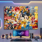 Tableau Street Art Pop Culture pour chambre geek ou bureau gaming