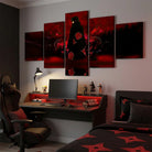Tableau anime Naruto ambiance Akatsuki sombre