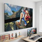 Tableau anime One Piece Luffy dynamique pour chambre manga