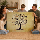 Tableau arbre généalogique personnalisé style vintage