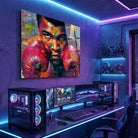 Tableau boxe street art décoration murale moderne