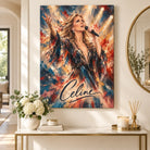 Tableau décoratif portrait de Céline Dion