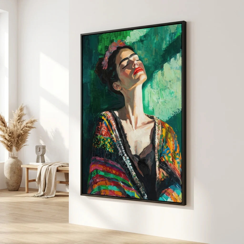 Tableau femme mexicaine artistique contemporain