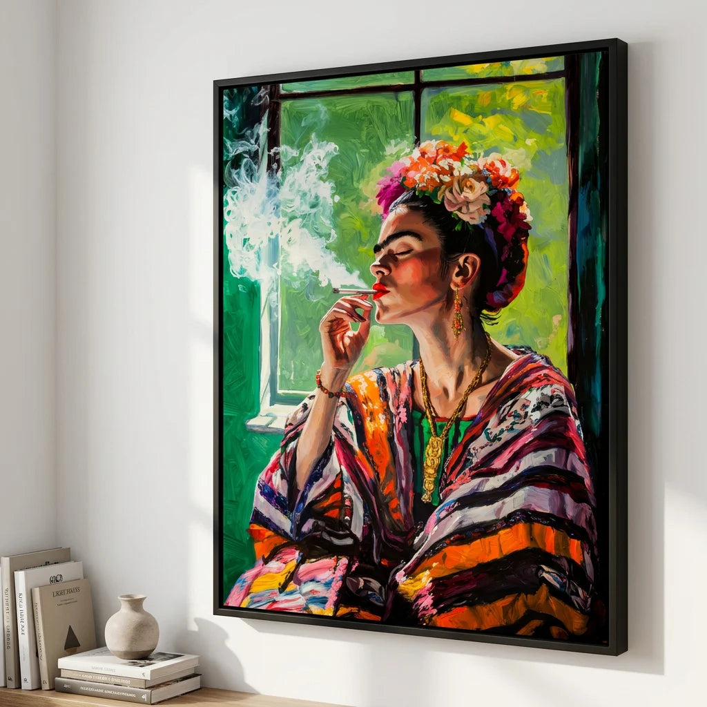 Tableau femme mexicaine style peinture artistique