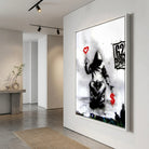 Tableau graffiti Banksy Love Over Money décoration murale