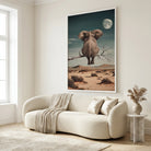 Tableau Éléphant Rêve Lunaire