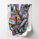 Tableau mains graffiti moderne art urbain intérieur