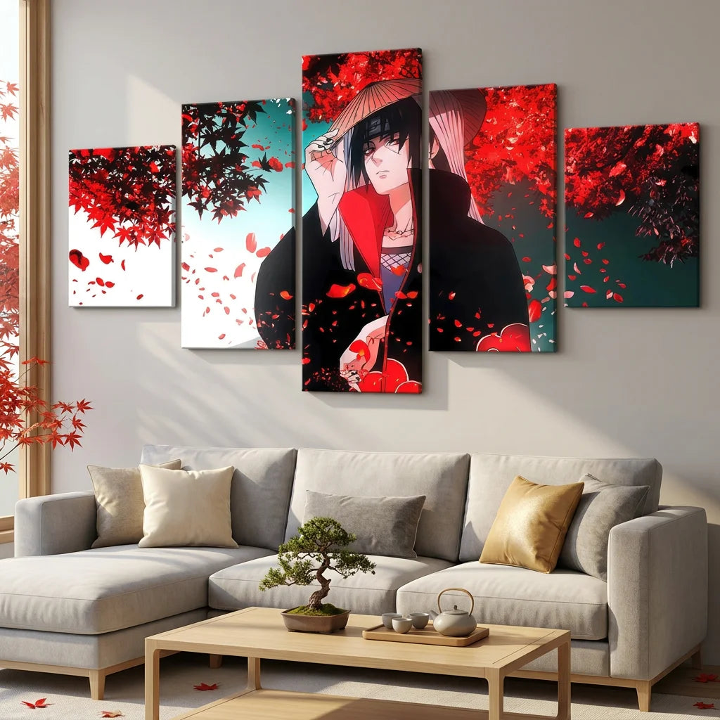 Tableau manga Naruto Itachi décoration murale zen