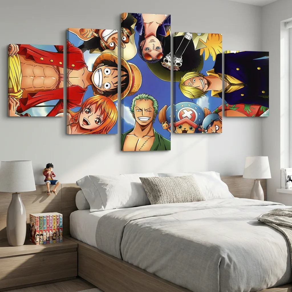 Tableau manga One Piece Les Personnages pour décoration murale