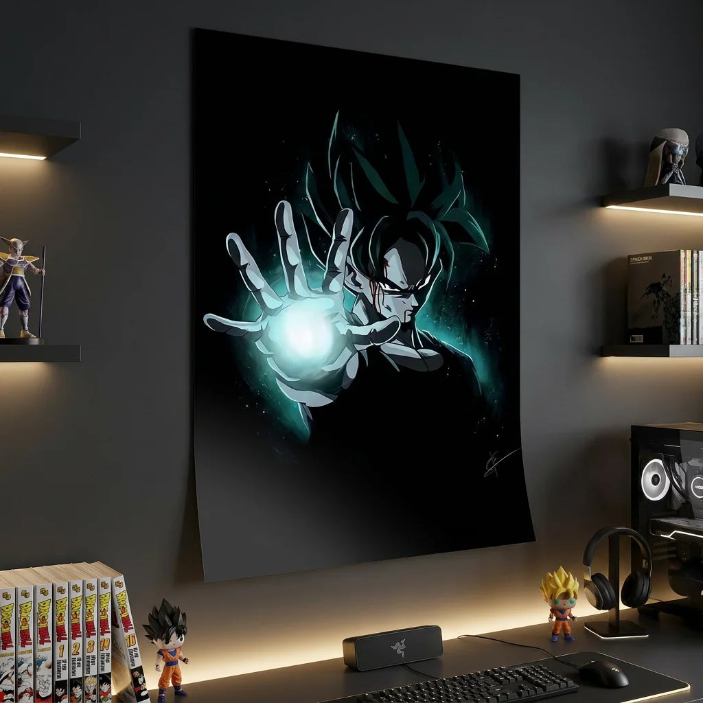 Tableau manga Sangoku Black Edition fond noir intense