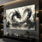 Tableau manga Shenron Sombre ambiance fantasy japonaise