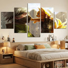 Tableau mural Naruto 5 panneaux ambiance mystique