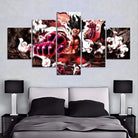Tableau mural One Piece Gear Fourth rouge noir et blanc