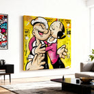 Tableau pop art Popeye et Olive pour déco originale