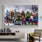 Tableau pop culture Marvel pour chambre geek