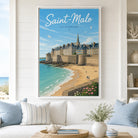Tableau remparts de Saint-Malo et plage