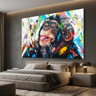 Tableau singe graffiti décoration murale moderne
