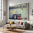 Tableau street art avec graffiti Life is Short