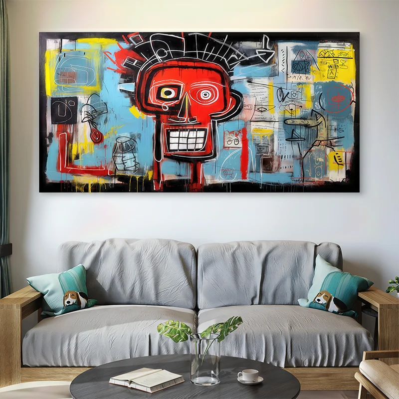 Tableau tendance crâne urbain pour ambiance arty et rebelle

