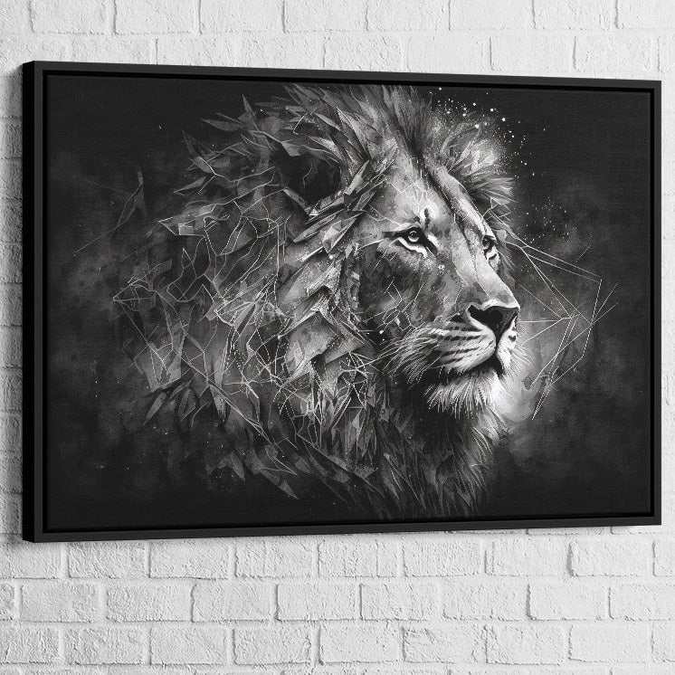 Tableau Lion | Silhouette Royale | Profitez des Promos -20% d