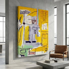 Tableau Basquiat Ashes 1981 - 40x60cm / Toile tendue sur châssis - Tableau Peintre