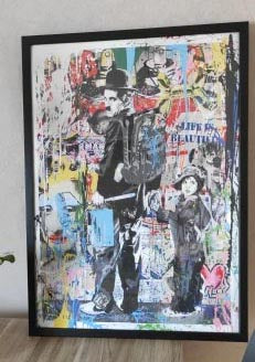 Tébleau Street Art Charlin Chaplin