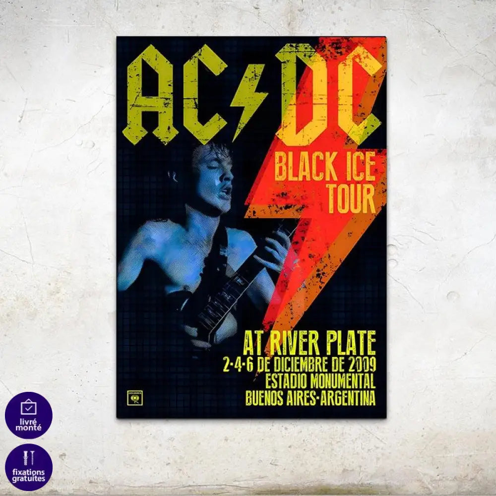 Affiche Concert ACDC - Montableaudeco