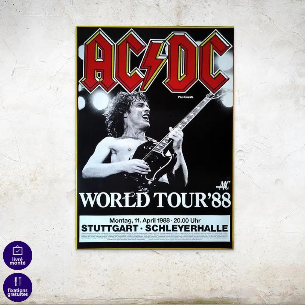 Affiche Concert ACDC - Montableaudeco