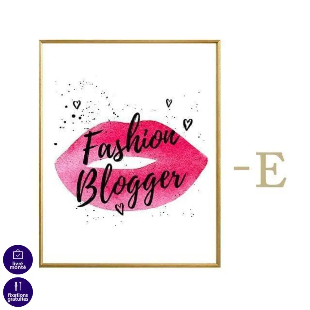 Affiche Fashion Aquarelle Collection 6 Pièces - Montableaudeco