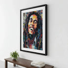 affiche sans cadre bob marley good vibes décoration murale