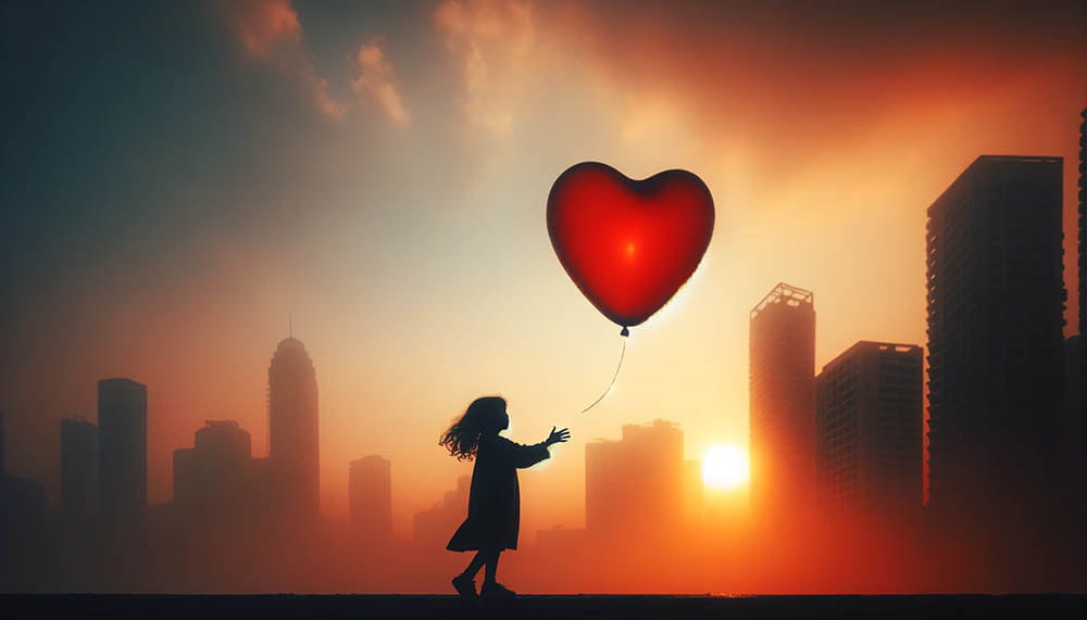 Girl with Balloon: A little girl watches a red heart float away like a balloon, a poignant symbol of distress and hope. Flower Thrower: A protester throws a bouquet as if it were a grenade, a powerful allegory of the peaceful power of beauty.